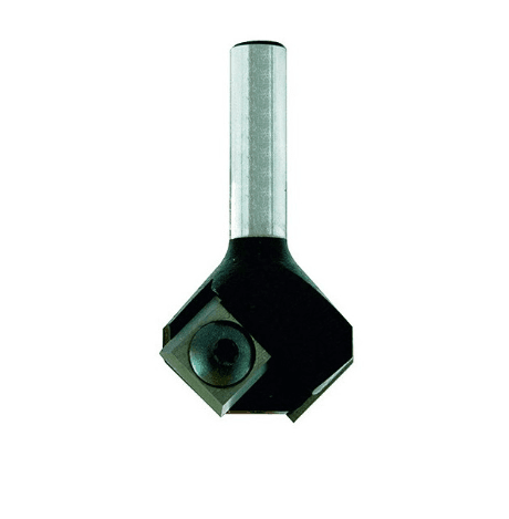 Mèche d' affleureuse à plaquettes réversibles