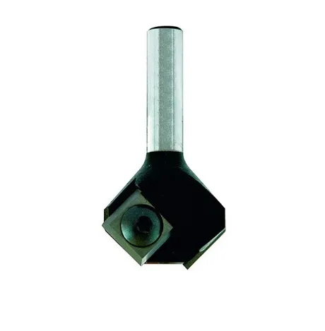 Mèche d' affleureuse à plaquettes réversibles